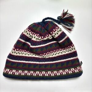 Turtle Fur Multicolor Striped Knit Beanie